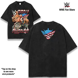 WWE Cody Rhodes Washed T-Shirt | Vintage Graphic Design | Iconic Wrestling Print | Classic Fan Apparel Cotton Fabric