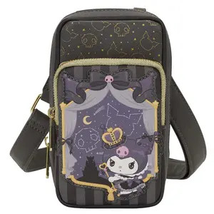 Loungefly Sanrio Kuromi 20th Anniversary Cell Phone Crossbody Bag with Coin Bag