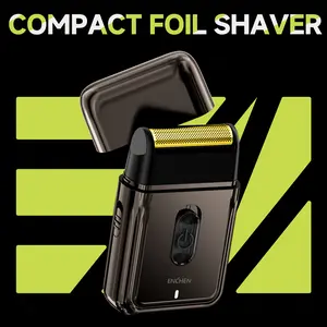 ENCHEN Electric Foil Shaver for Men, Compact Shaver, One-Button Use Waterproof Comfort Body Shaver for Men, Comfortable Grip, Rechargeable Cordless Shaver, Deep Clean Shave Anytime, Anywhere, Portable Design - Ideal Companion for Home and Travel