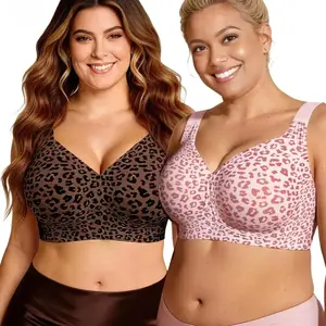Womens Jelly  PlUS Size Bras Full Coverage Wireless Supportive Bra Push Up Plus Size Comfort Soft No Underwire Seamless Comfortable Wireless T-Shirt Everyday Bras Wings