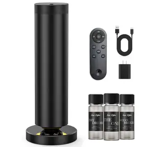 Hotel Fragrance Collection Waterless Diffuser, Portable Rechargeable Aromatherapy Machine with 3 Pure Essential Oils & Timer, 1000 Sq Ft Coverage, Adjustable Night Light for Bedroom Living Room Travel, Luxury Gift for Her