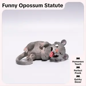 2026 Summer Vibe Stress Relief Decor | Hodao Sassy Opossum Statue, Funny Relatable Mood Figurine, Perfect Cute Summer Gift#FathersDay