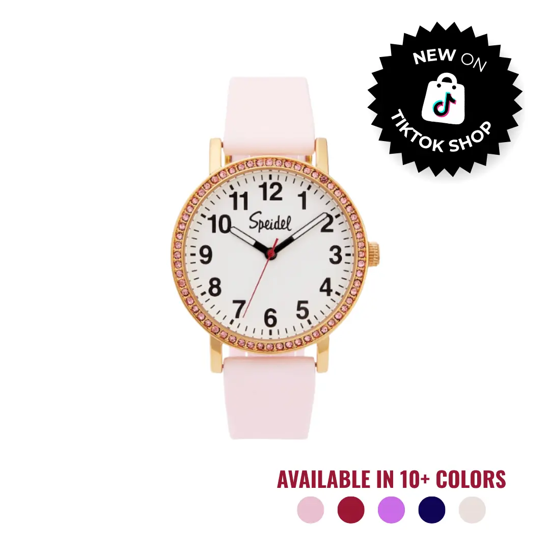 Speidel Brilliance Line Crystalized Watch | Radiant Silver & Gold | Luxury Design with Sparkling Dial & Case | Elegant & Durable Timepiece
