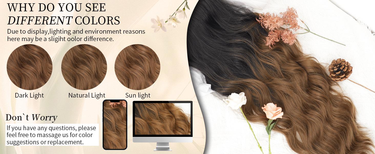 AISI HAIR Long Wavy Lace Hairline Wig for Women 26 Inch Middle Part Synthetic Heat Resistant Wig for Daily Party