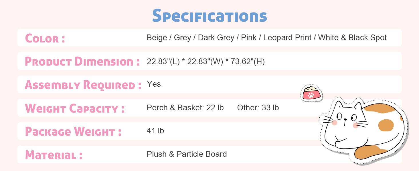 HOOMIC 73-Inch Fan-Shaped Corner Cat Tree, Space-Saving Multi-Level Tower with Cozy Condos, Perches, Baskets & Sisal Scratching Posts – Indoor Cat Activity Center