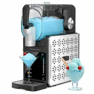 CROWNFUL Slushie Machine, 100oz Frozen Drink Maker&Soft Serve Ice Cream Machine, No Ice Needed, Slushy Machine for Home with 6 Preset Programs&Auto-Clean, for Frozen Margaritas, Frappés, Milkshakes&More