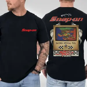 Vintage 90s Racing Snap-On T-Shirt, Classic Tool Racing Graphic Print, Hanes Beefy-T Heavyweight Cotton Large Fit, Gift for Snap-On Collectors, Gift for Motorsport Fans, Gift for Mechanics