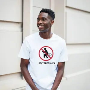 Crohn’s & Colitis Humor Shirt - "I Don't Trust Farts" Graphic Tee | IBS Awareness Warrior Apparel | Funny Chronic Illness Gift | Unisex Sarcastic Shirt