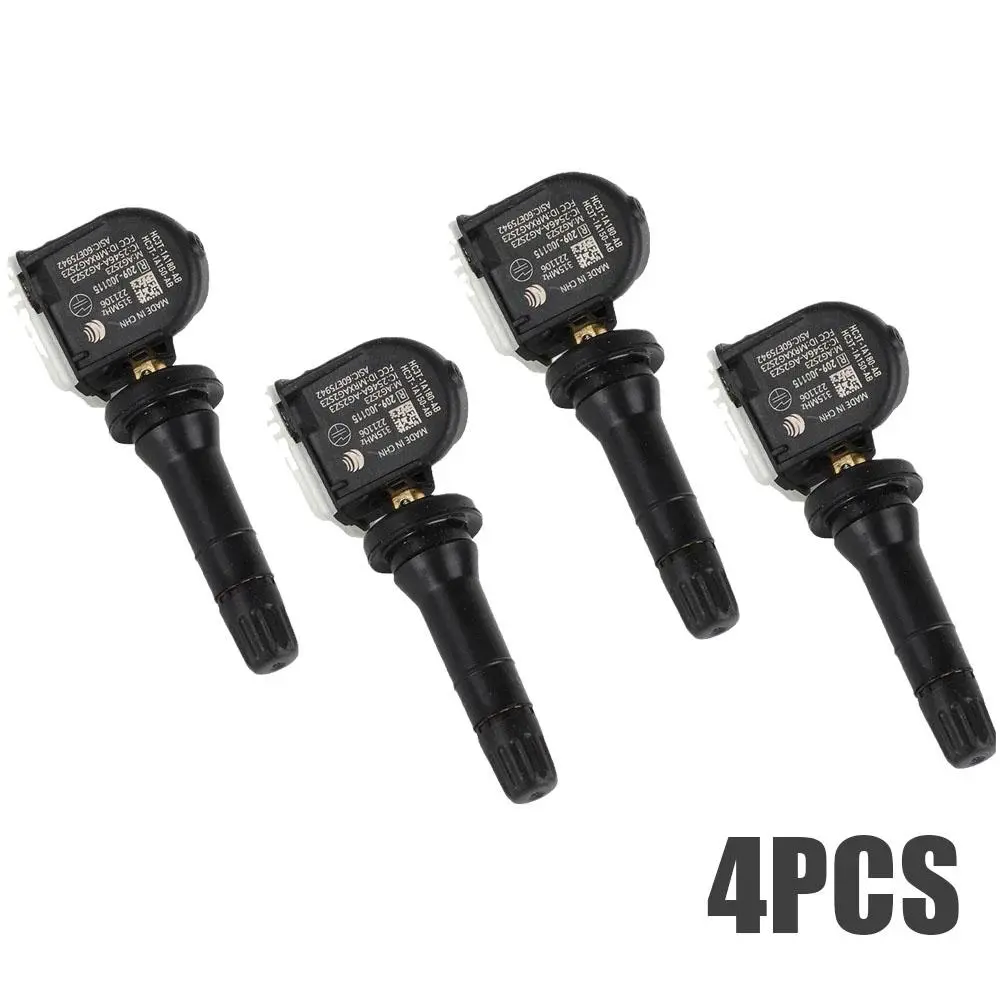 433MHz TPMS Tire Pressure Monitor Sensor 4 Pack, Exact OEM Match Replaces HC3Z‑1A189‑A TPMS42, Direct Fit for Ford & Lincoln 2016‑2024 Pickup SUV, Solve Tire Pressure Dashboard Warning Issues