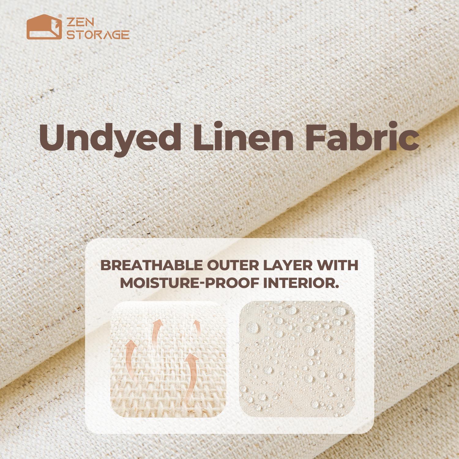 ZenStorage 12-Pack Underwear Organizer – Foldable Fabric Bins for Bras, Socks & Lingerie, Deep Zippered Storage, Space-Saving & Closet-Ready