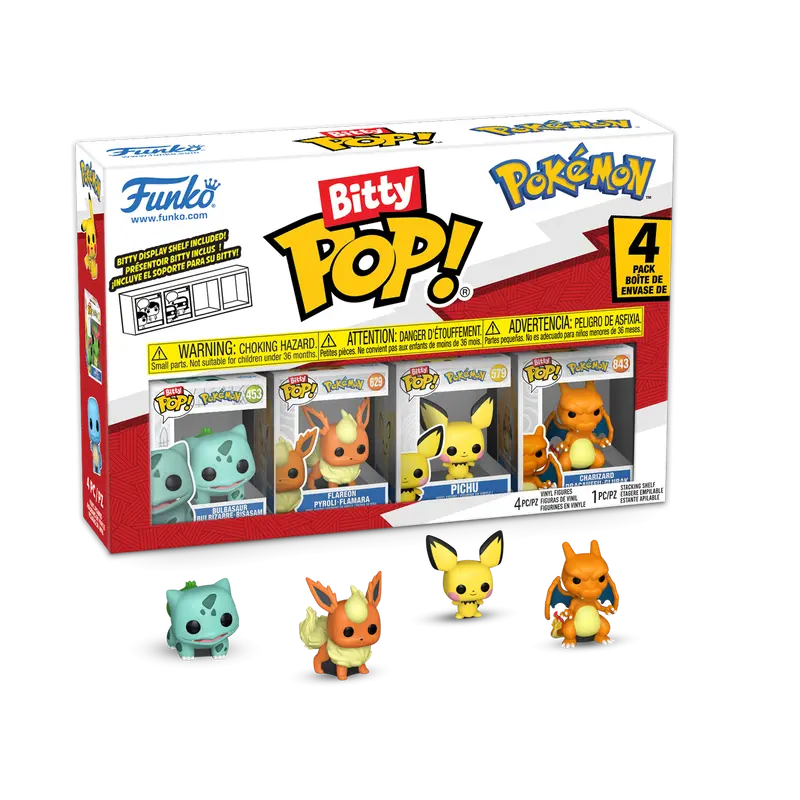 Pokemon Bulbasaur Funko Bitty Pop! Mini-Figure 4-Pack