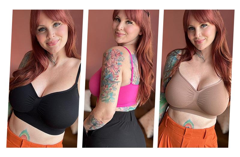 FeelinGirl 3-Piece FeelinGirl Women's Wireless Bra Comfort Bralettes No Underwire Unlined Cami Bra Seamless Tshirt Bras Sports Bra Set Springtok