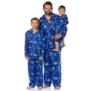 The Polar Express Multiple Sizes Christmas Sleep Collared Button Down Long-Sleeve Pajama Set