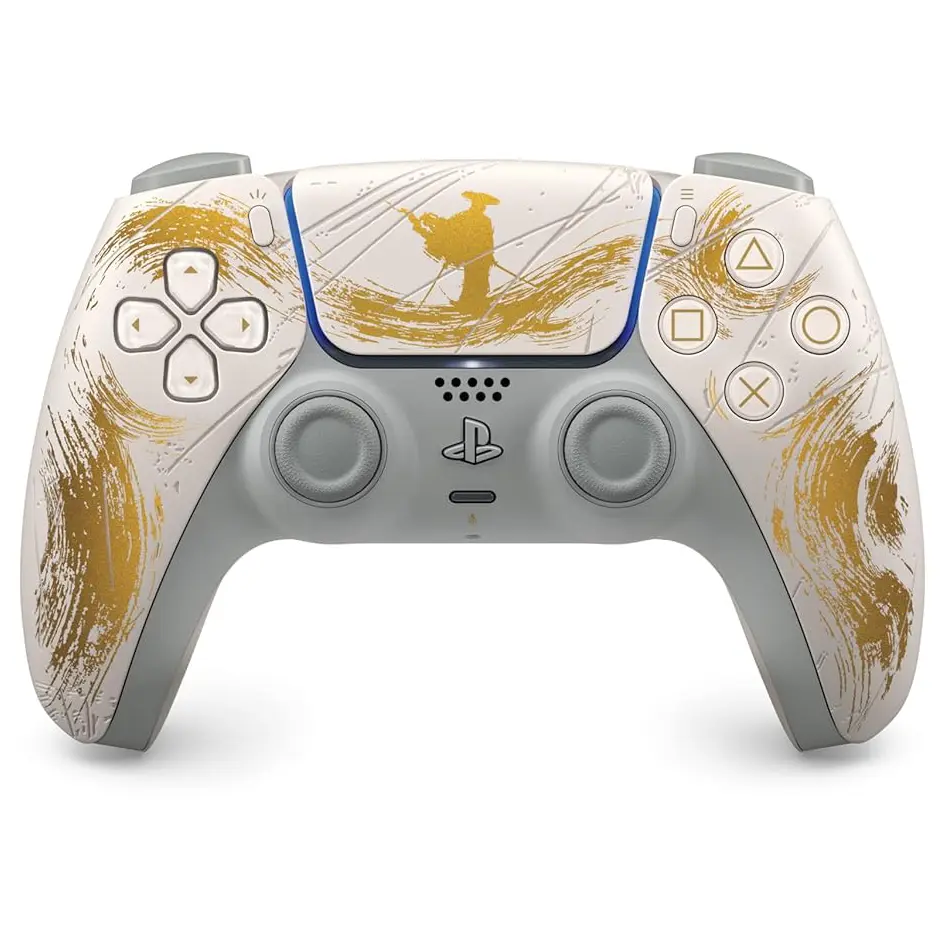 Sony PlayStation 5 DualSense Wireless Controller - Ghost of Tsushima Gold Limited Edition, Motion Sensor Console Accessory for Video Games, Gaming Accessories