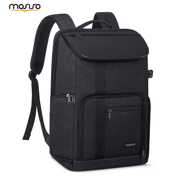 MOSISO Large Fabric Camera Backpack, 17.3in Laptop Compartment, DSLR/SLR/Mirrorless Photography Bag with Tripod Holder, Rain Cover, Waterproof Shockproof Travel Case for Canon Nikon Fuji Sony, Backpacks, D3500, Raincover