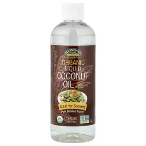 NOW Foods Ellyndale® Organics, Organic Liquid Coconut Oil, Pure Coconut, 16 fl oz (473 ml)