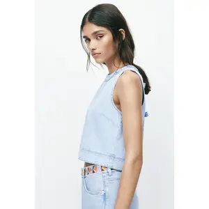 H&M Open-back denim top
