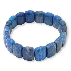 Mine Finds by Jay King Denim Lapis Cushion Bead Stretch Bracelet