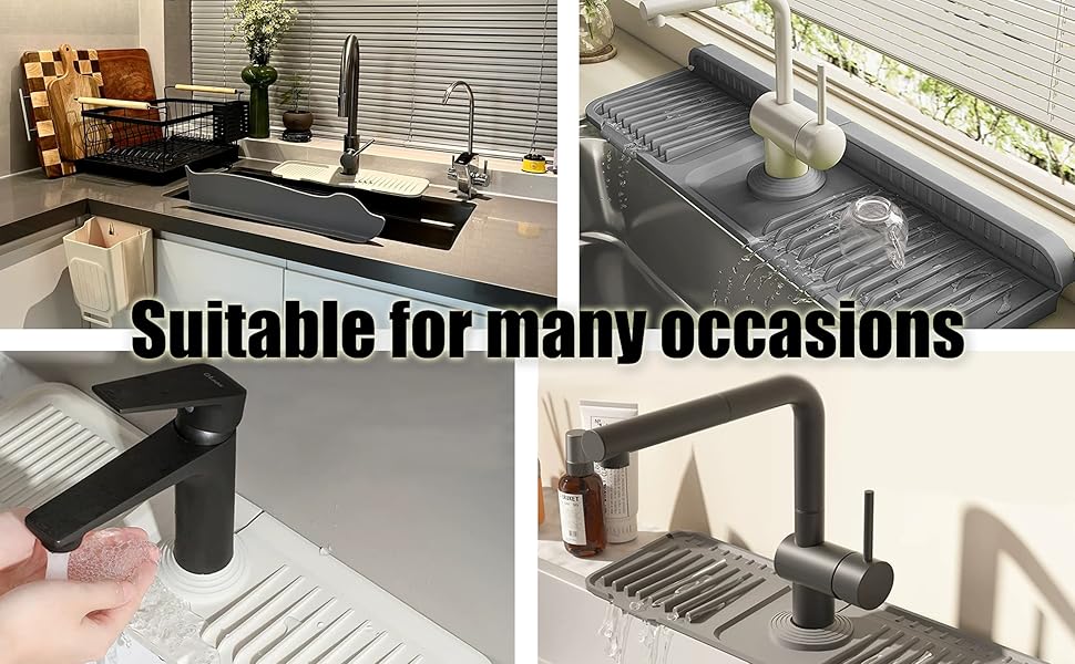 Kitchen accessories Silicone Faucet Mat for Kitchen Sink,Faucet Draining Mat,Sink Back Splash Guard,Kitchen Rubber Mat,Bathroom Sink Faucet Mat,Soap Dish,Silicone Sink Protector Kitchen accessories Silicone Faucet Mat for Kitchen Sink,Faucet Draining Mat,Sink Back Splash Guard,Kitchen Rubber Mat,Bathroom Sink Faucet Mat,Soap Dish,Silicone Sink Protector