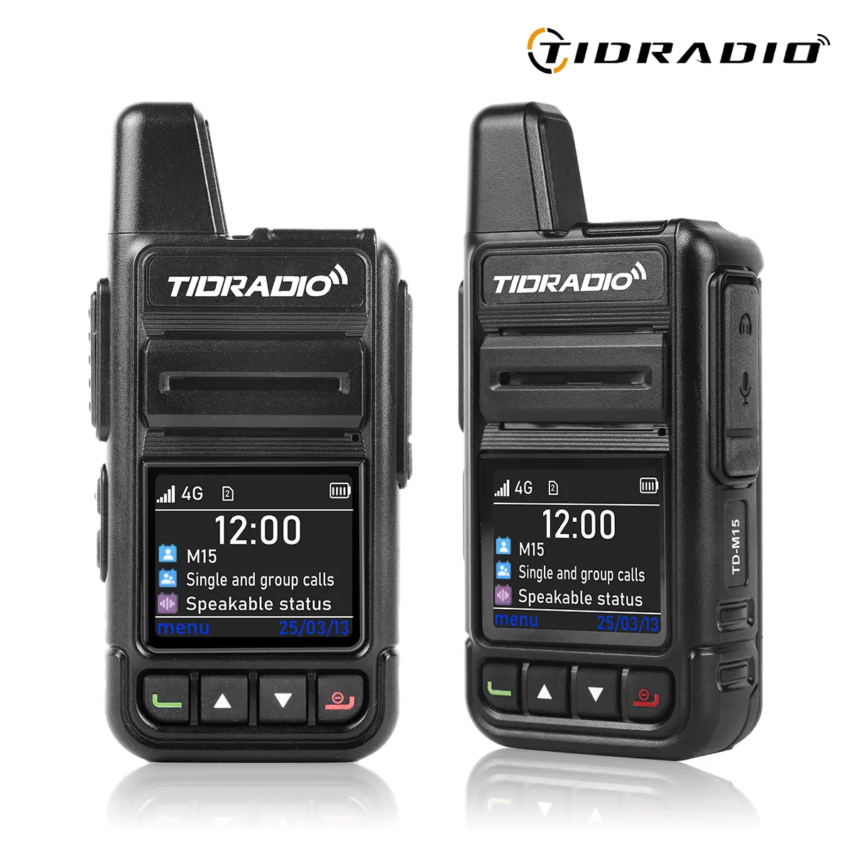Lifetime Free TIDRADIO M15 Global Walkie Talkies POC Radio PTT 5000 Miles Long Range 4G Network 2 Way Radio 3000 mAh battery, 72 hours Long Battery ASE256 Encryption for Teams/Families/Outdoor/Hunting/Logistics/Fleets/Construction/#tiktokshopsummersale