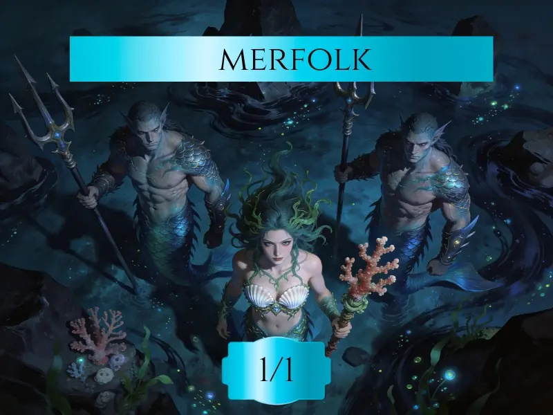 MTG Merfolk Token Sticker
