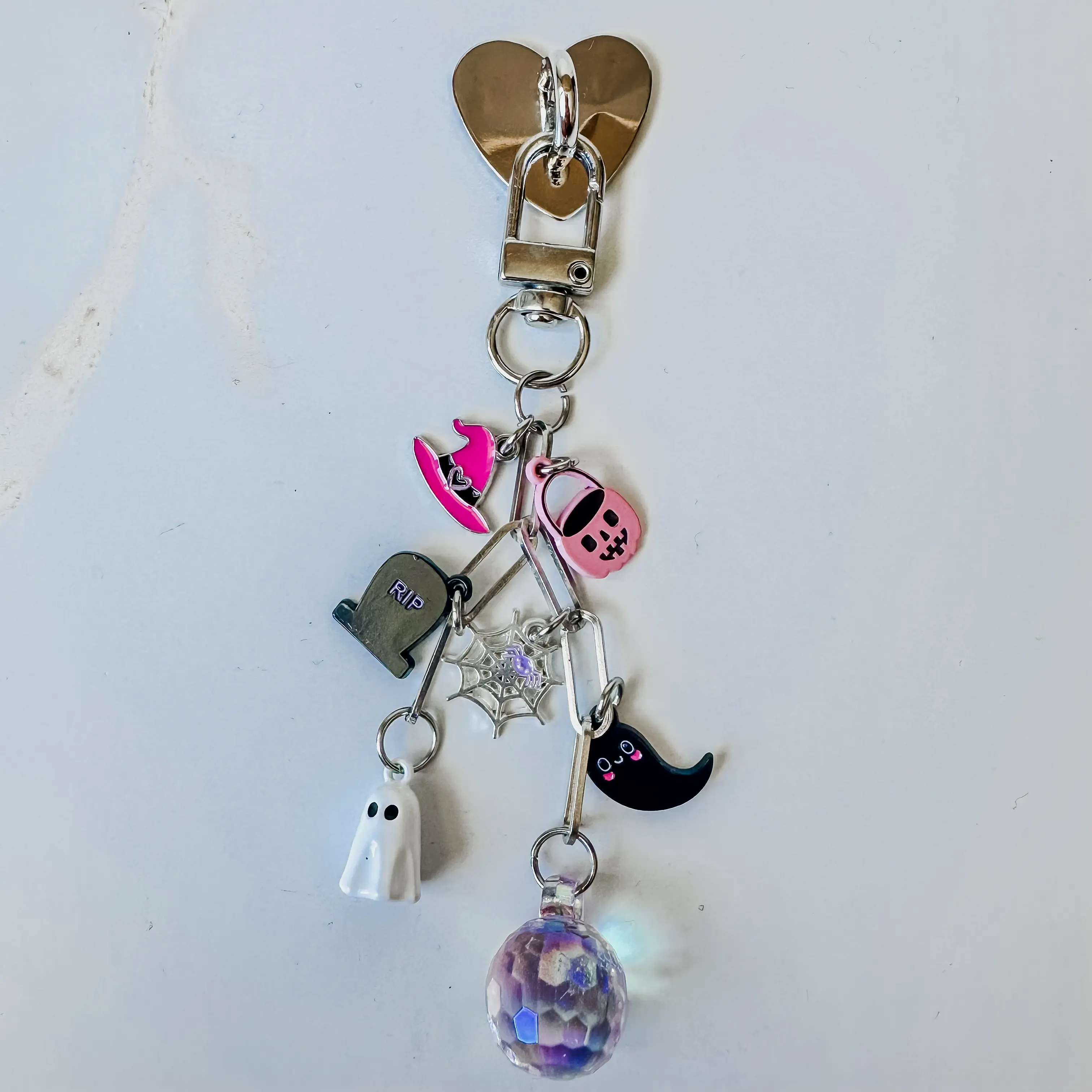 Halloween E-reader Charm- Clip-On Dangling Accessory Chain for Kindle, Tablet, Planner