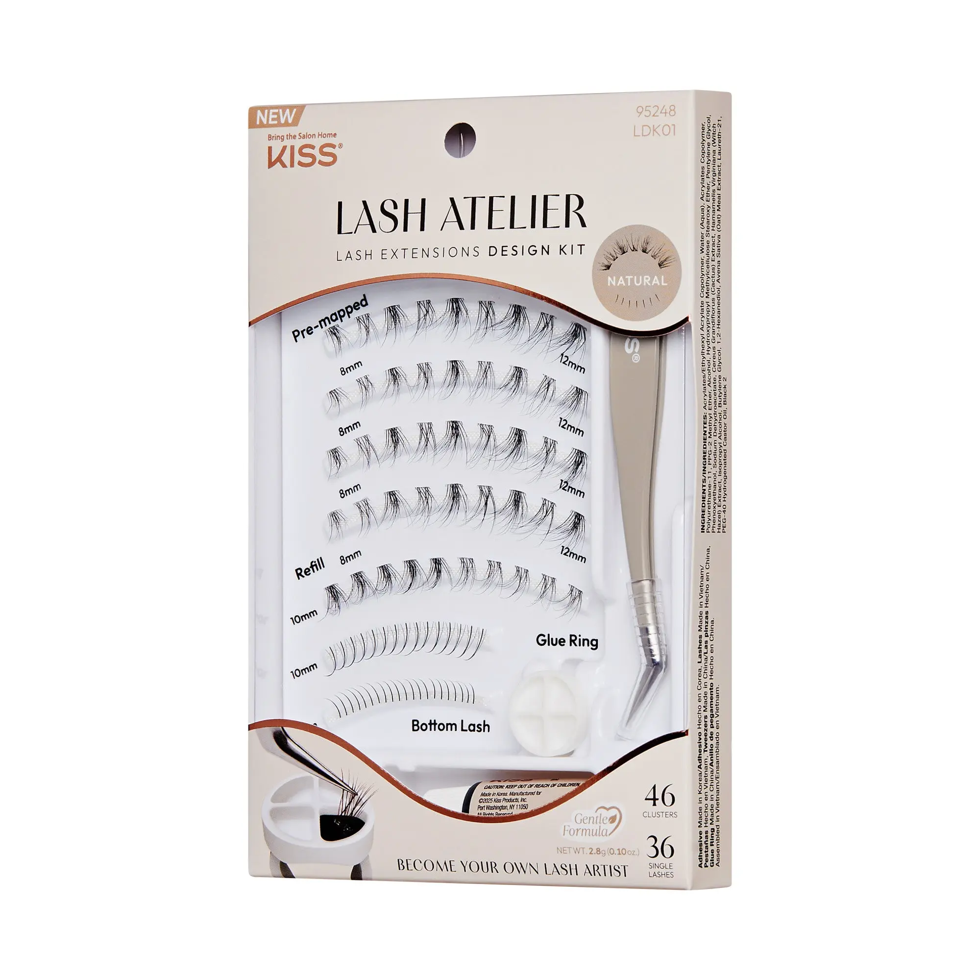 Kiss Lash Atelier Individual Lash Extensions Design Kit – Natural Kiss Lash Atelier Individual Lash Extensions Design Kit – Natural