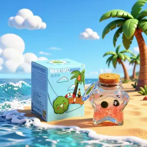 Live Pet Marimo Micro-Landscape - Craft Your Serene Wishing Bottle, A Self-Sustaining DIY Habitat for Low-Light Aquarium Moss Ball (Includes LIVELY Moss Ball Pet)