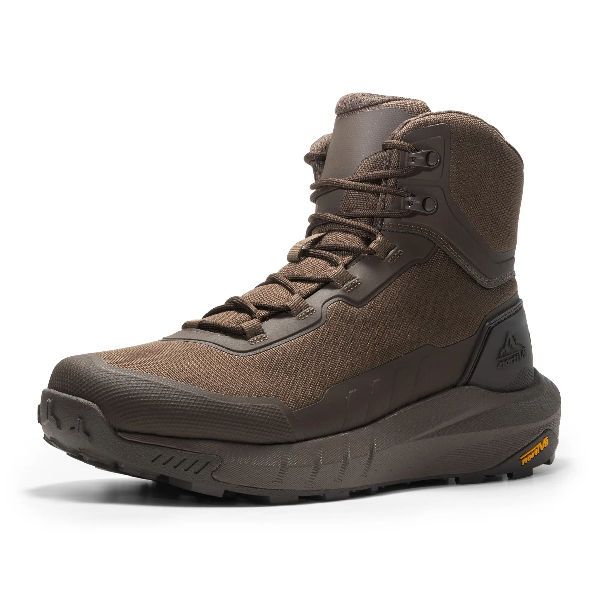 NORTIV 8 Terrascope Men's Tactical Hiking Boot Lightweight Cushion Sole Boots for Work All Day Side Zipper Motorcycle Combat Military Boot Arch Support 8 Inches Closed Footwear,father'sdaygifts