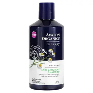 Avalon Organics Therapy, Anti-Dandruff Shampoo, Chamomilla Recutita, 14 fl oz (414 ml)