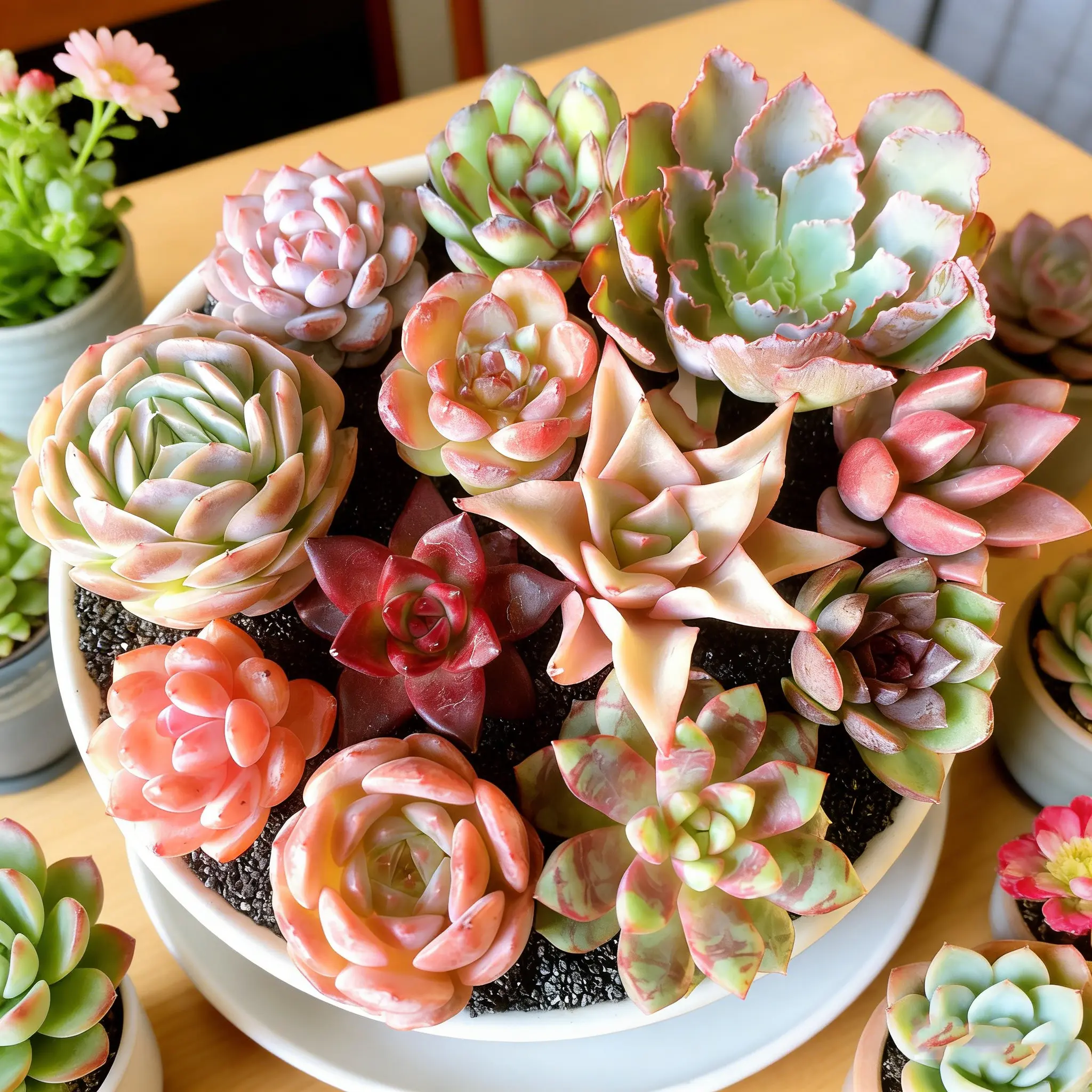 12|24 Pcs, Mix DIY Rare Live Succulent Plants Cuttings, 0.5-1.5" Random Mystery Bulk Succulent Live Plant, No Root Without Pot & Soil,  Garden Indoor Office Desk Decoration, Plant Gifts，All seasons，Potted plants