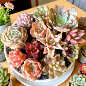12|24 Pcs, Mix DIY Rare Live Succulent Plants Cuttings, 1-1.5" Random Mystery Bulk Succulent Live Plant, No Root Without Pot & Soil,  Garden Indoor Office Desk Decoration, Plant Gifts，All seasons，Potted plants