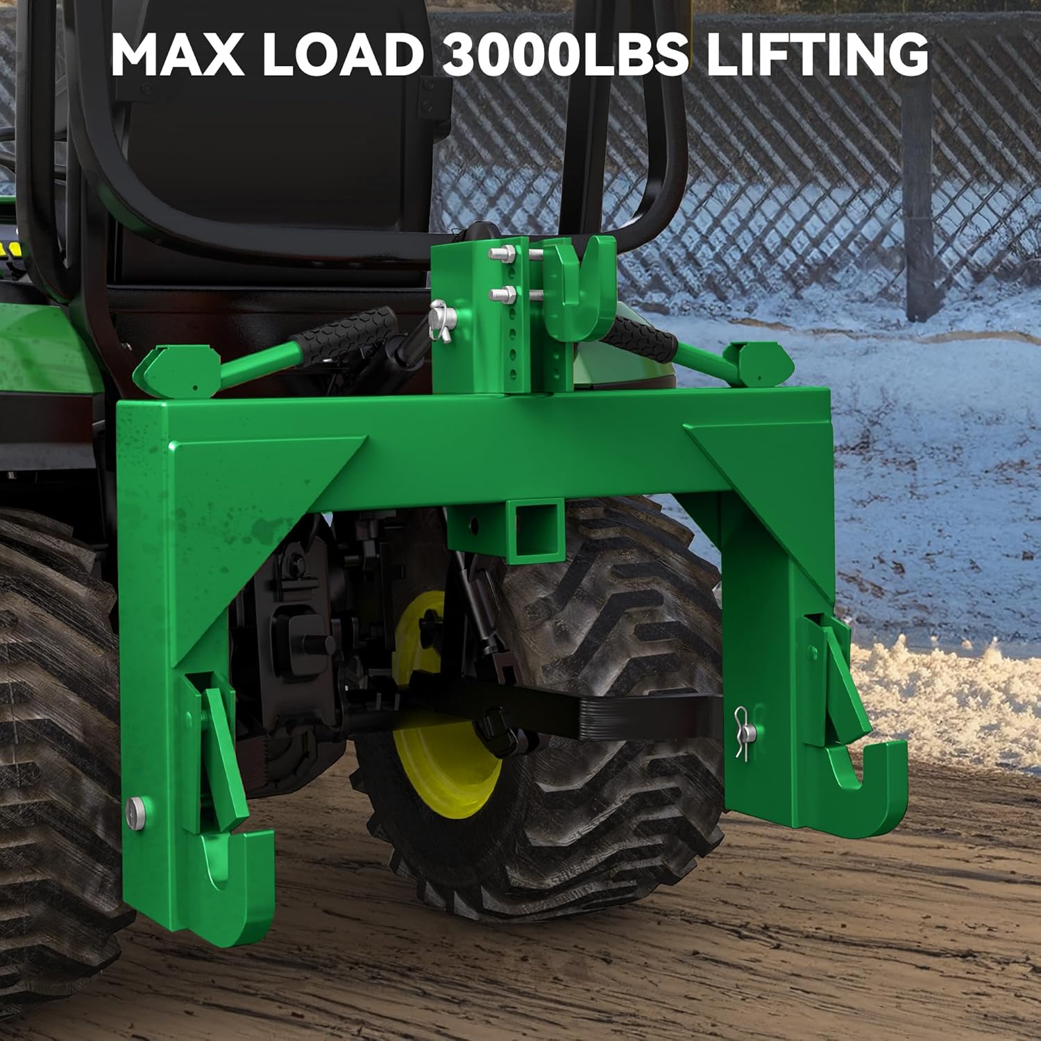 YITAMOTOR 3 Point Quick Hitch Attachment for Category 1 Tractors, 3000LBS Heavy Duty 3 Pt Tractor Hitch with 2" Receiver, Adjustable 5 Level Bolt for Farm & Ranch Equipment YITAMOTOR 3 Point Quick Hitch Attachment for Category 1 Tractors, 3000LBS Heavy Duty 3 Pt Tractor Hitch with 2" Receiver, Adjustable 5 Level Bolt for Farm & Ranch Equipment