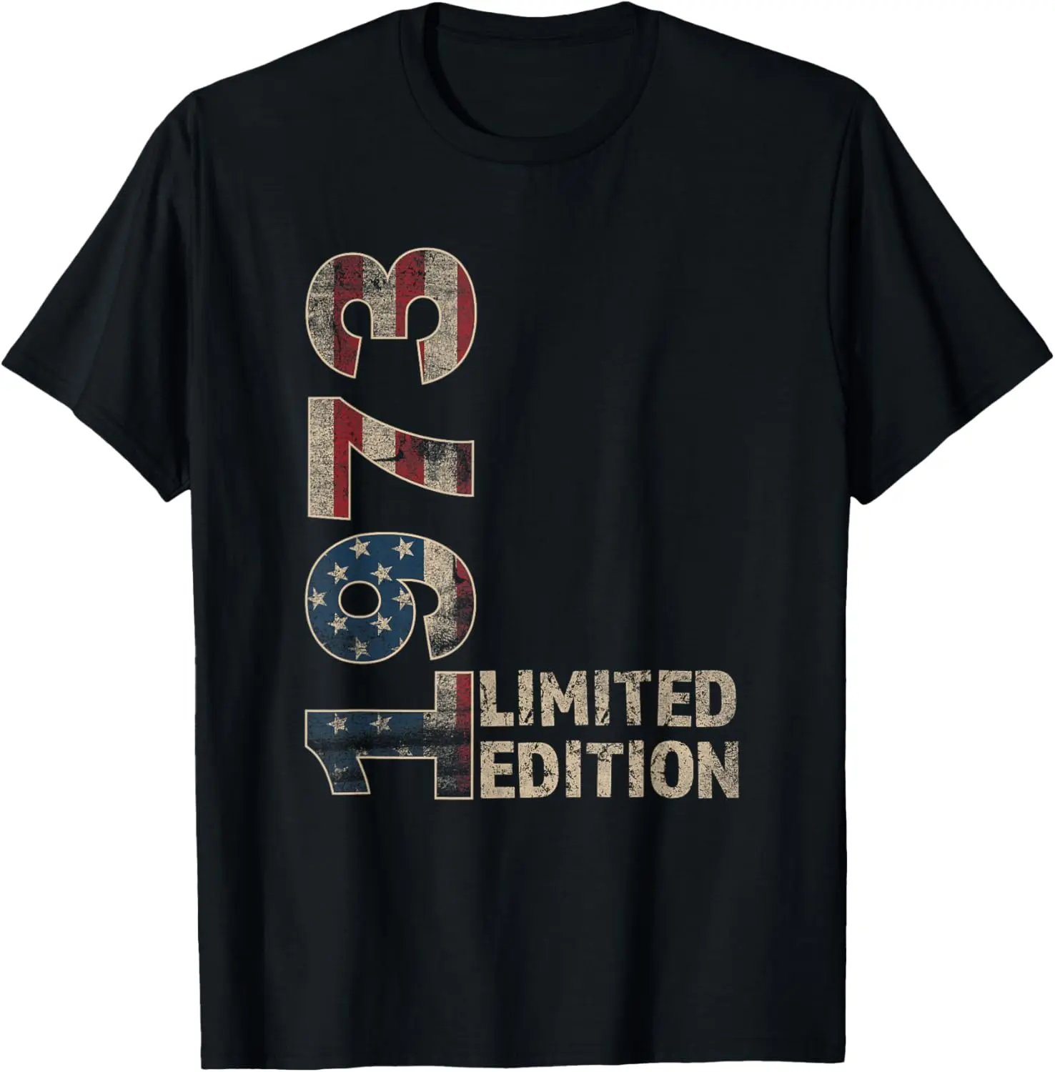 Vintage 1973 T-Shirt for Men, Funny 53rd Birthday Gift Idea, 100% Cotton Casual Graphic Tee, Aged to Perfection