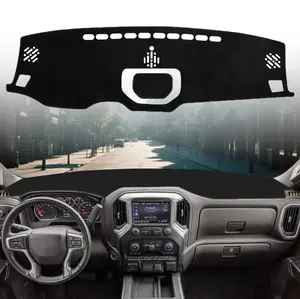 Dashboard Cover Mat for 2014-2021 Toyota Tundra Accessories Dash Cover Flannel Dash Mat Sunshade Glare UV Rays Protector