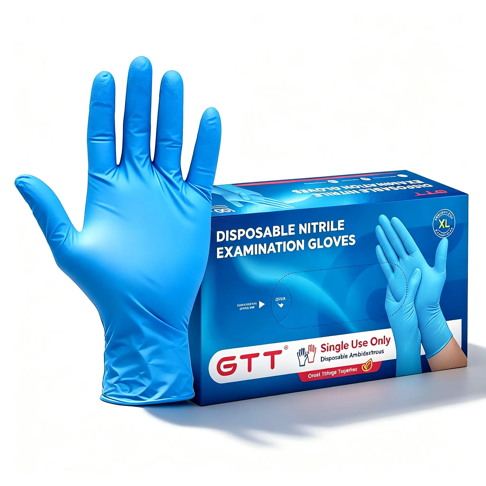 GTT 100/200Pcs Premium Disposable Gloves, Latex‑Free & Powder‑Free Food‑Safe Gloves for Kitchen Food Prep, Cooking, BBQ and Household Cleaning