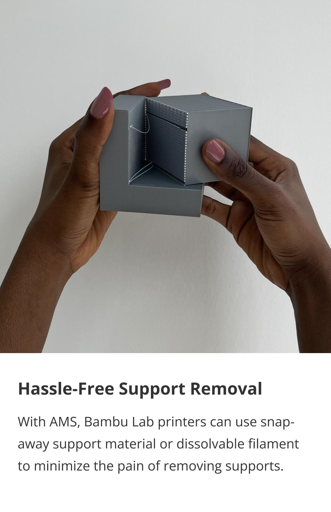 Bambu Lab AMS - Automatic Material System, Support Up to 16 Colors/Multi Materials, Filament Auto-loading, Worry-free Printing & Intelligent Filament Detection Compatible with Bambu Lab P1P, P1S, P1SC, X1C, X1CC, 3D Printer