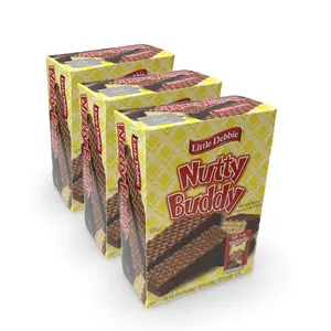 Little Debbie Nutty Buddy Bar, Large 3 oz., Individually Wrapped 2-Packs, 36 Nutty Bars