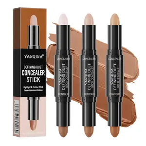 2-in-1 highlight and contour stick with a natural matte finish for brightening and sculpting. Bronzer stick, long-lasting and waterproof, perfect for daily use, travel, and holiday makeup.