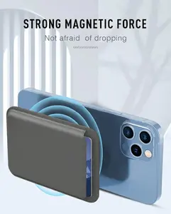 Minimalist magnetic phone wallet, suitable for both men and women.MagSafe Wallet, Magnetic Ultra-Thin Phone Wallet, 3 Card Slots, Compatible with iPhone 17/16/15/14/13/12 Pro Max Plus Air Series, RFID-Blocking Synthetic Leather, Dark grey
