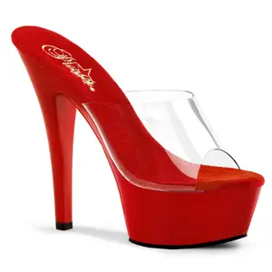 Pleaser Kiss-201 Women's Platform High Heel Sandals with Platform Sole