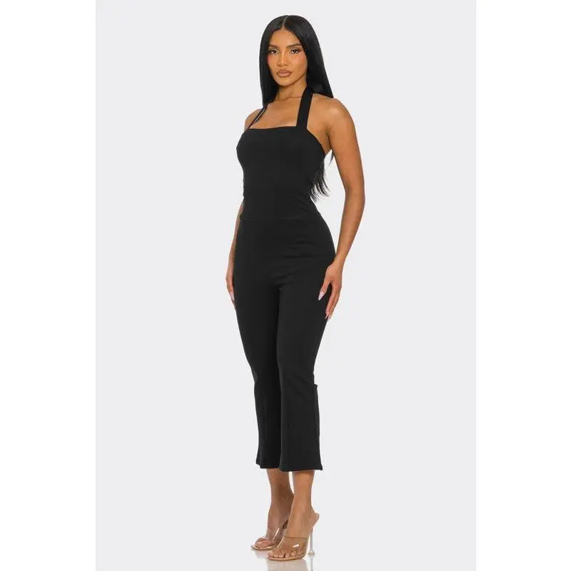 Halter Capri Jumpsuit
