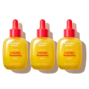 EQQUALBERRY Vitamin Illuminating Serum 3Pcs – Brightening Vitamin C Serum with Niacinamide | Strengthens skin barrier | Hydrates using Ceramide and Hyaluronic Acid, 1.01oz / 30ml