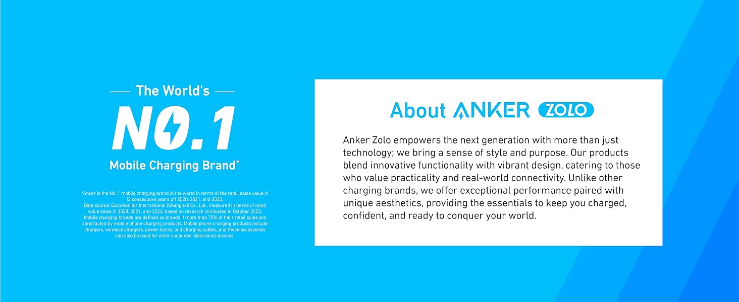 Anker Zolo Power Bank, 20,000mAh and  10,000mAh 30W Max Fast Charging with Built-In USB-C and MFi-Certified Lightning Cables, For iPhone 15 Series, MacBook, and More