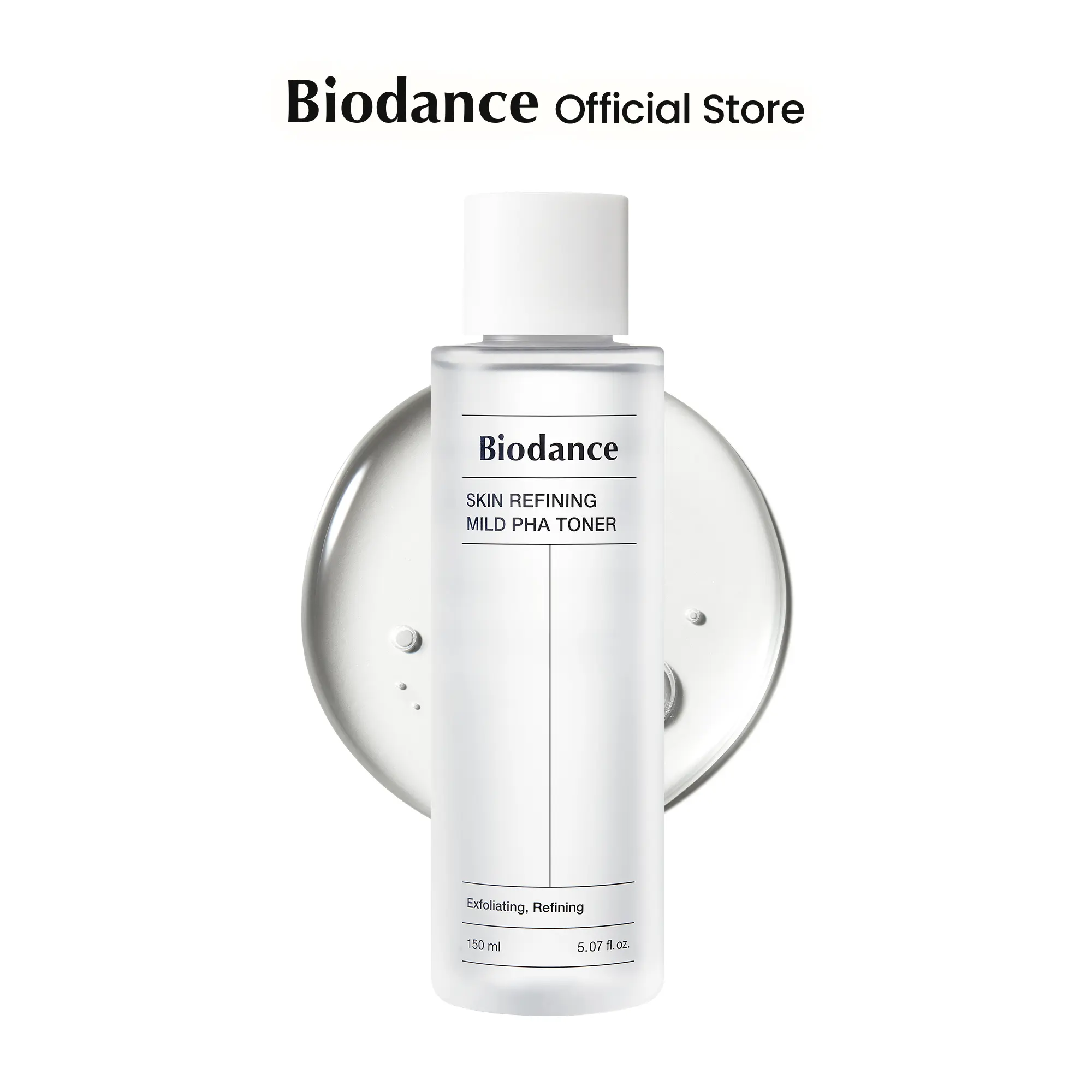 [Biodance Official] Skin Refining Mild PHA TonerㅣGentle Exfoliating Face Toner for Sensitive Skin with Ceramides & NMF | 5.07 fl.oz,150ml Face Care Products Skin Repair