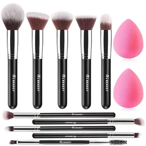BEAKEY Makeup Brush Set 16-Piece – Soft Synthetic Brushes for Face & Eyes