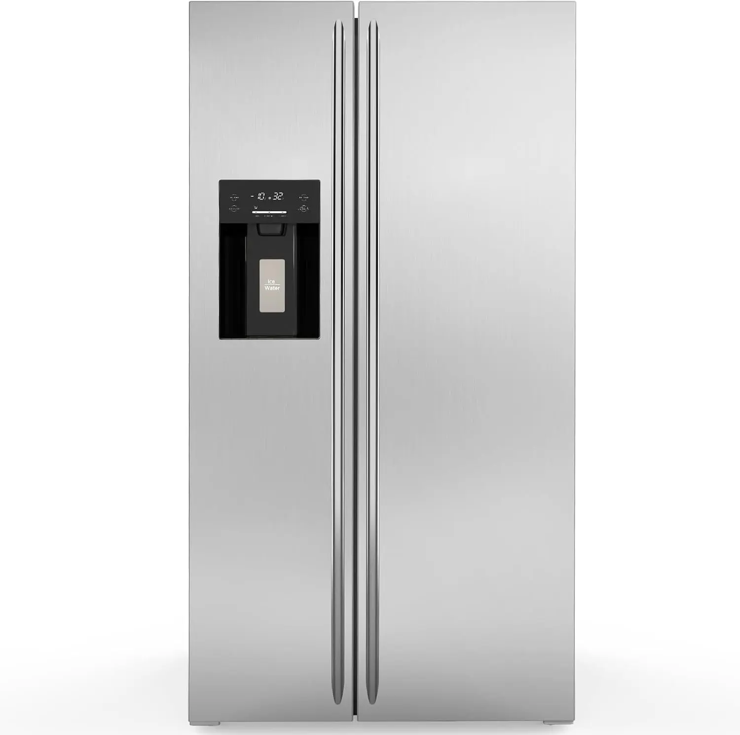 COWSAR 20 Cu.ft. Large Stainless Steel French Door Refrigerator with Water Dispenser, Ice Machine for Kitchen Home Use