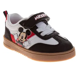 Mickey Mouse Casuals Sneakers Boys  Iconic Everyday Wear Comfortable Durable Canvas Velcro Closure (Toddler / Little Kid)