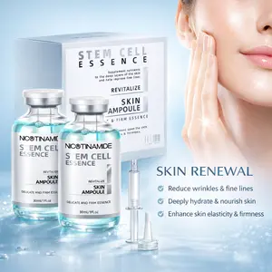 Stem Cell Serum for Face, Microneedling Serum Ampoule for Anti-Aging, Wrinkle & Scar Removal, Hydrating Facial Serum to Use with and Without Micro Needling for Smooth, Rejuvenated Skin, 1.2 Fl Oz (2 pcs)