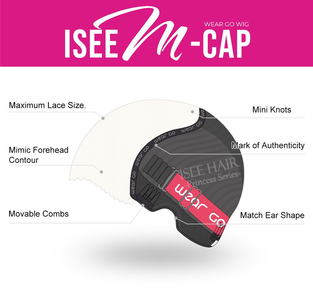 [Free Upgraded] ISEE M-Cap Wear Go Water Wave 9x6 Pre-Bleached Tiny Knots Pre-Plucked HD Lace Human Hair Wig - Medium Size Cap Gift for Girlfriend/Wife/Family #SpringStatements